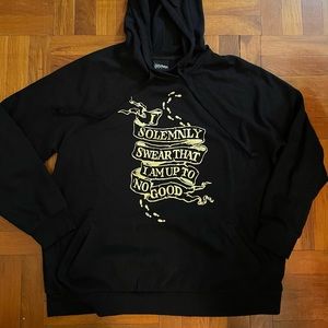 TORRID HARRY POTTER MARAUDER'S MAP GRAPHIC HOODIE SIZE: 2